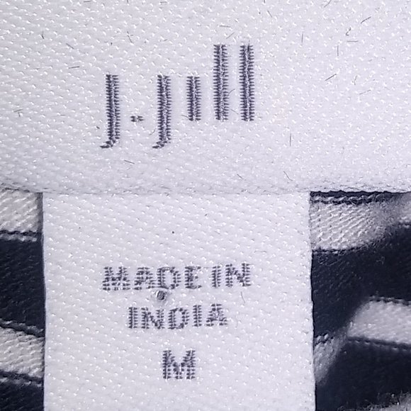 Blue & White Striped Tunic Shirt by J Jill, size M - Picture 8 of 9